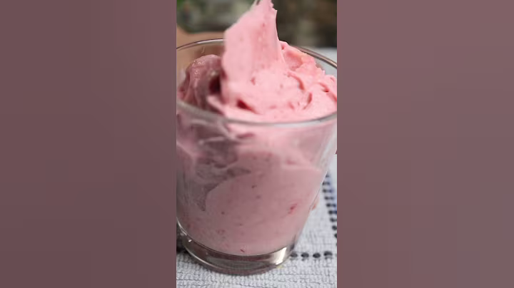 2 mins instant ice cream | Strawberry Banana Ice-cream #shorts
