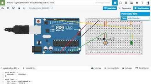 Arduino - Lights a LED when it is sufficiently dark in a room