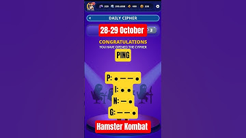 Hamster Kombat Daily Cipher | 28-29 October | Hamster Kombat Gamedev Daily Cipher #kdp_gaming