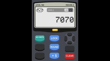 Calculator 2 The Game Level 185 Solution