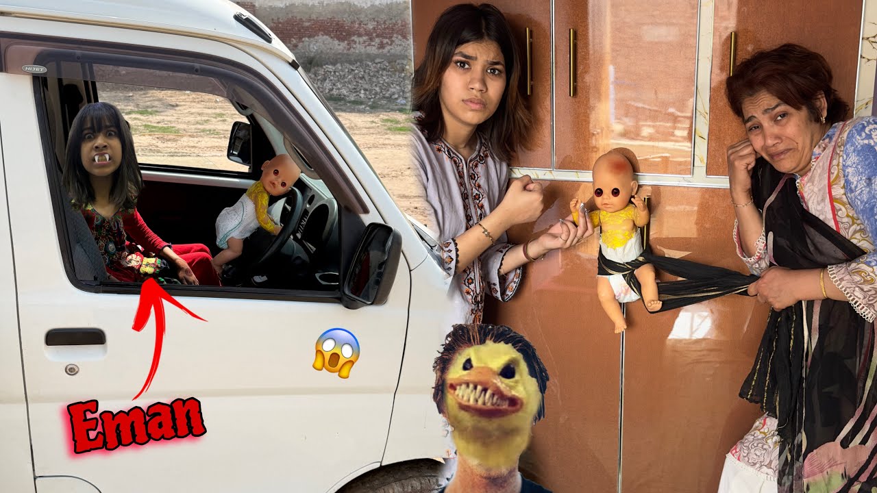 Baby in yellow eman ko poses😱 kar k sath ly gai😡