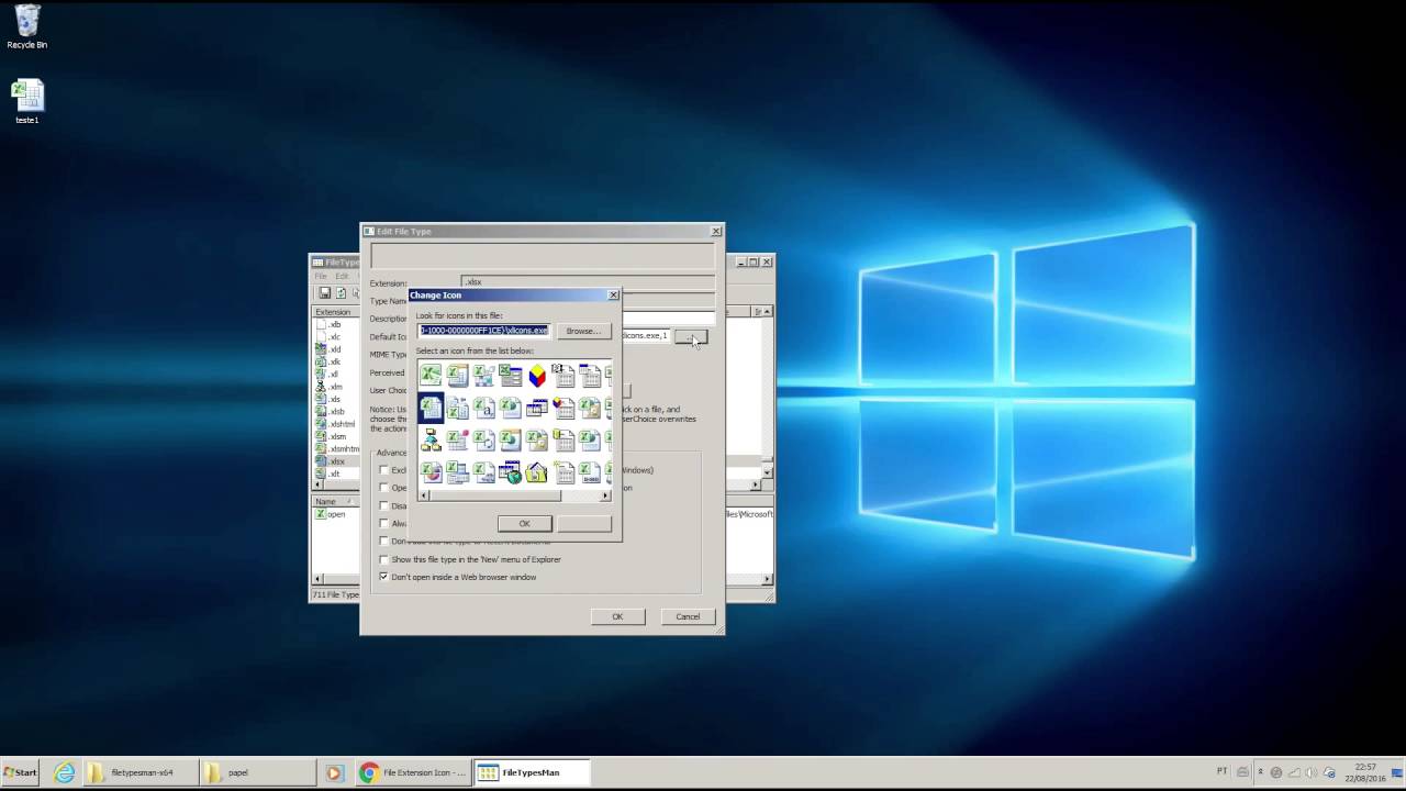 Filetypesman - Como alterar ícone de um arquivo - YouTube