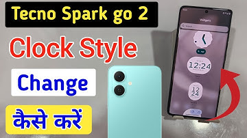 How to fix clock style problem in Tecno Spark go 2 | Tecno Spark go 2 me clock kaise set kare