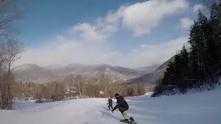 Skiing Loon Mountain NH, Friday Feb 2 2018