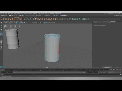 Maya Modelling Tutorial - Barrel - Episode 2 - Edge Loops and Extrusions