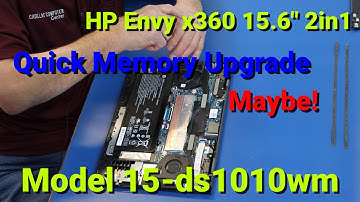 How To Upgrade Memory In HP Envy x360. Ran into a little snag! Model 15-ds1010wm