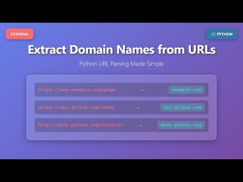Extract Domain Names from URLs with Python: Beginner's Guide