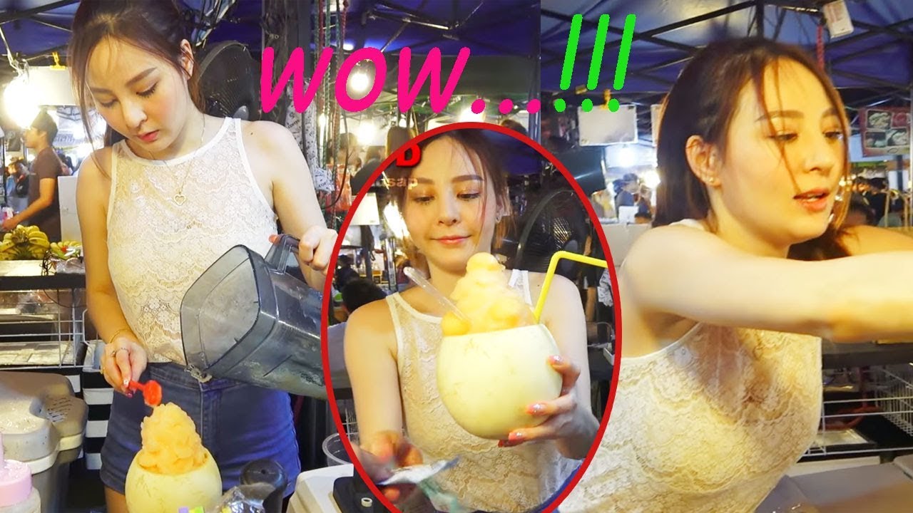 Thai Street Food In Bangkok Thailand ️ Beautiful Girl 2018 Youtube 