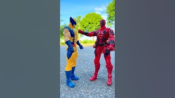 Deadpool and Wolverine + Chase and Skye Paw Patrol = Marvel Animation#spiderman #marvel