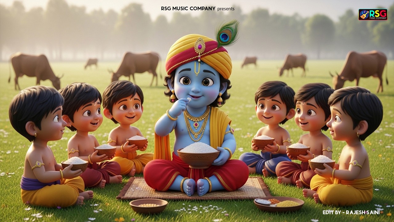 छोटी छोटी गैया - Choti Choti Gaiya Chote Chote Gwal | Krishna Bal Leela | Little Krishna Song