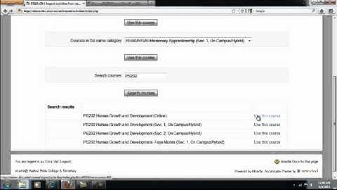 Importing Course Materials in Moodle