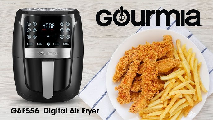 Gourmia 4 Qt Digital Air Fryer with Guided Cooking, Black GAF486 