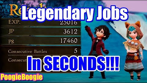 JP Farming | Legendary Job Classes in Seconds | Bravely Default 2 | Late Game | How to Win
