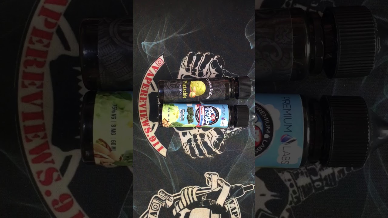 التحدي بين نكهتين من Premium Ice Cream Pistachio. S Dr fog Zeta