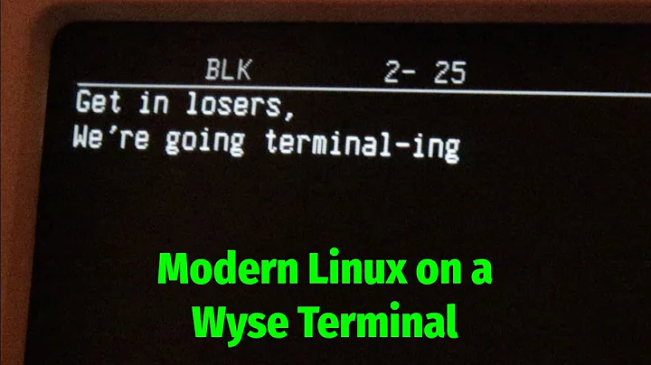 Modern Linux on a Wyse Terminal