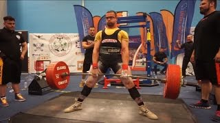 Faraj Jalilov (Azerbaijan) - 310 kg RAW Deadlift @ WPC European Powerlifting Championships 2016