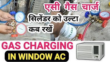 How To Charge Gas In Window AC ! AC Me Gas Kaise Kaise Charge Kare