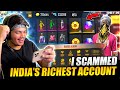 Ritik scammed free fire richest id with highest level  all elite pass unlocked 100 magic cubes