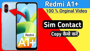 How To Show Sim Contact in Redmi A1 Plus, Redmi A1 Plus SIM Card Contact Setting, contact settings