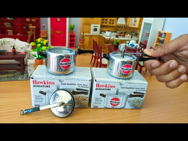 Mini Real Kitchen Set  Hawkins Miniature Pressure Cooker unboxing