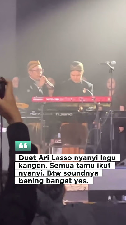 Ari Lasso duet dengan Dul bawakan lagu cintakan membawamu kembali di ngunduh mantu Al Alyssa