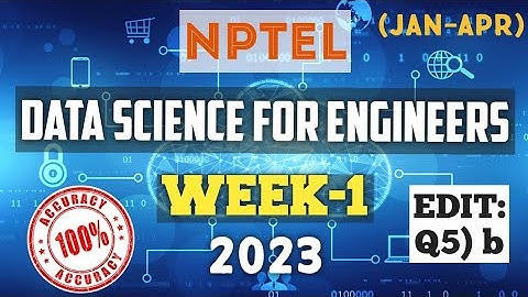 Data Science for Engineers || NPTEL week 1 answers 2023 #nptel #datascience #skumaredu #2023