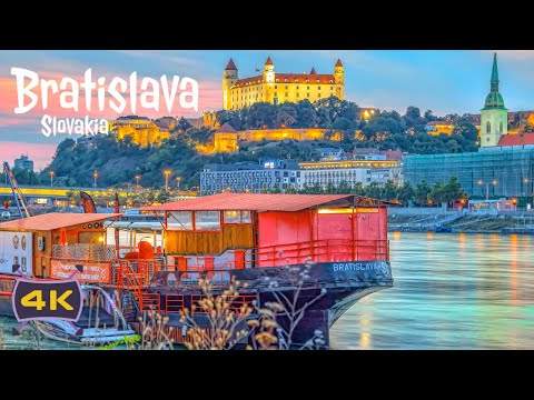 Bratislava, Slowakei | Stadtrundgang 4K | 12. Mai 2023