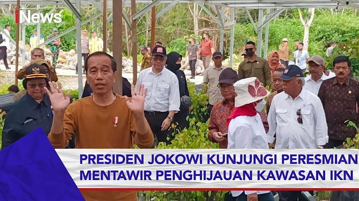 Presiden Joko Widodo Kunjungi Peresmian Mentawir Penghijauan Kawasan IKN #iNewsPrime 23/02
