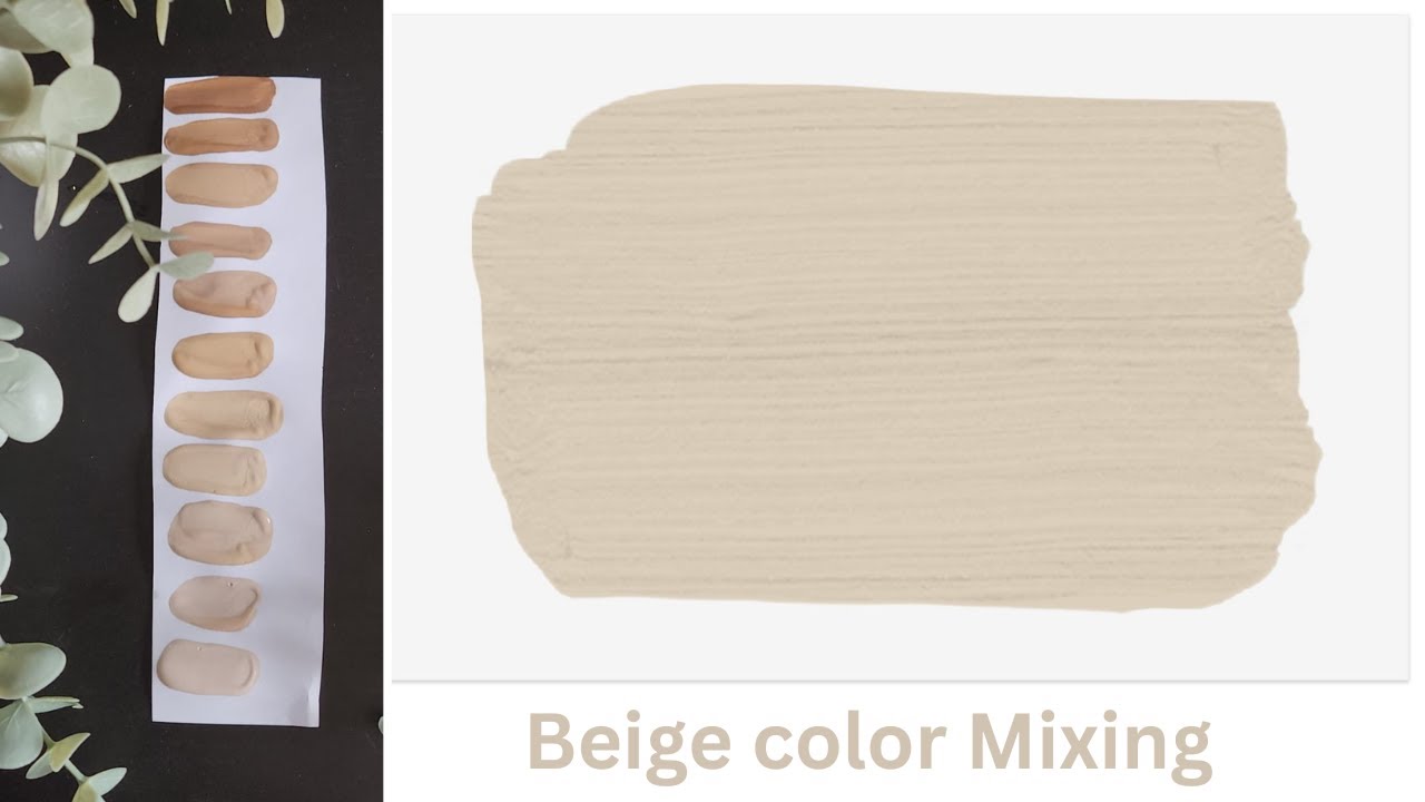 How to make Beige color/beige color from primary colors/ different shades  of light beige color 