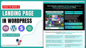🎯 How To Create a Landing Page in WordPress 🚀 | Digital Product Selling Landing Page 💻