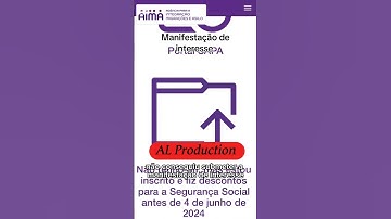 Submit Your Expression Of Interest | Manifestação de interesse | #aima #portugal