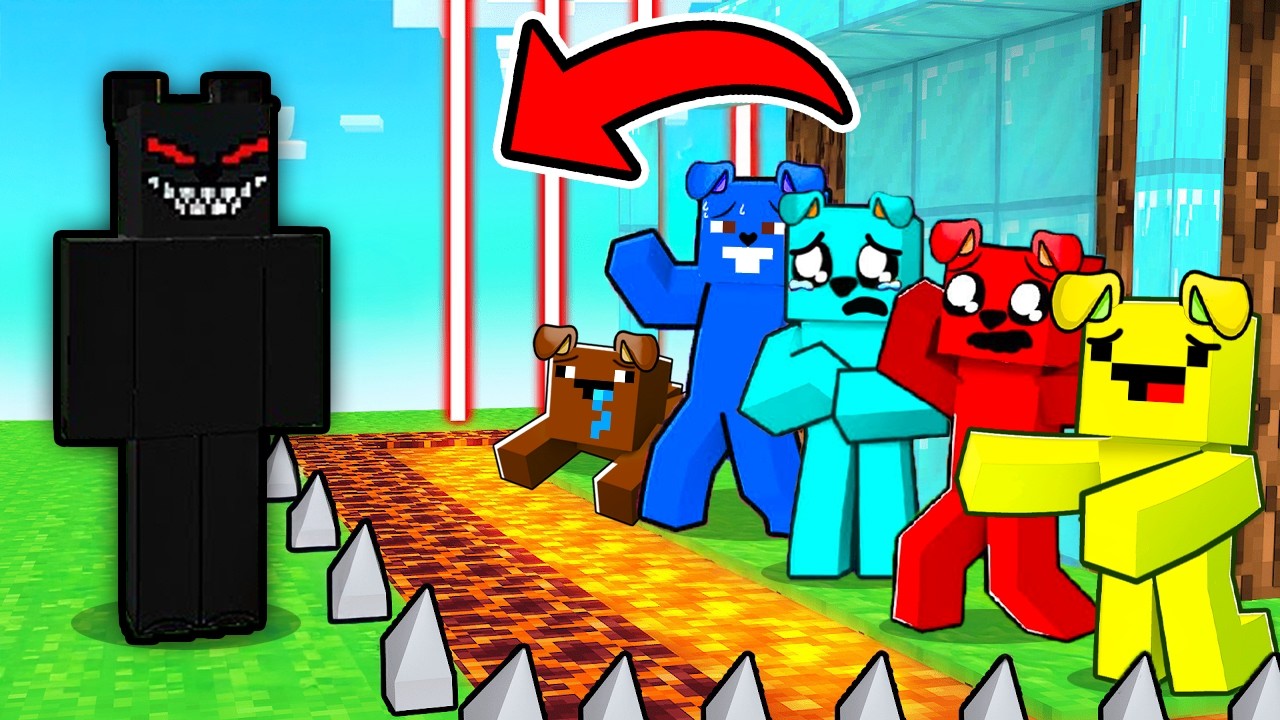 CZARNY PIESEK vs TAJNA BAZA w Minecraft 😨