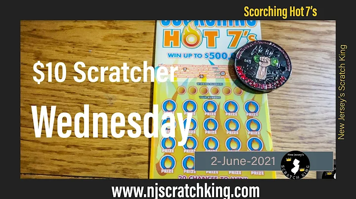 NJ Lottery ☘ Scratchers $10 scorching hot 🔥🔥 7's (02 jun 2021)