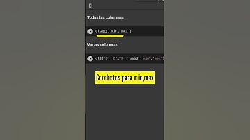 🐼 Máximos y mínimos de todas o varias columnas del dataframe | Método agg | Pandas | Python | Shorts