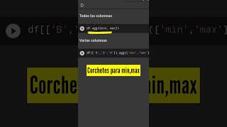 🐼 Máximos y mínimos de todas o varias columnas del dataframe | Método agg | Pandas | Python | Shorts