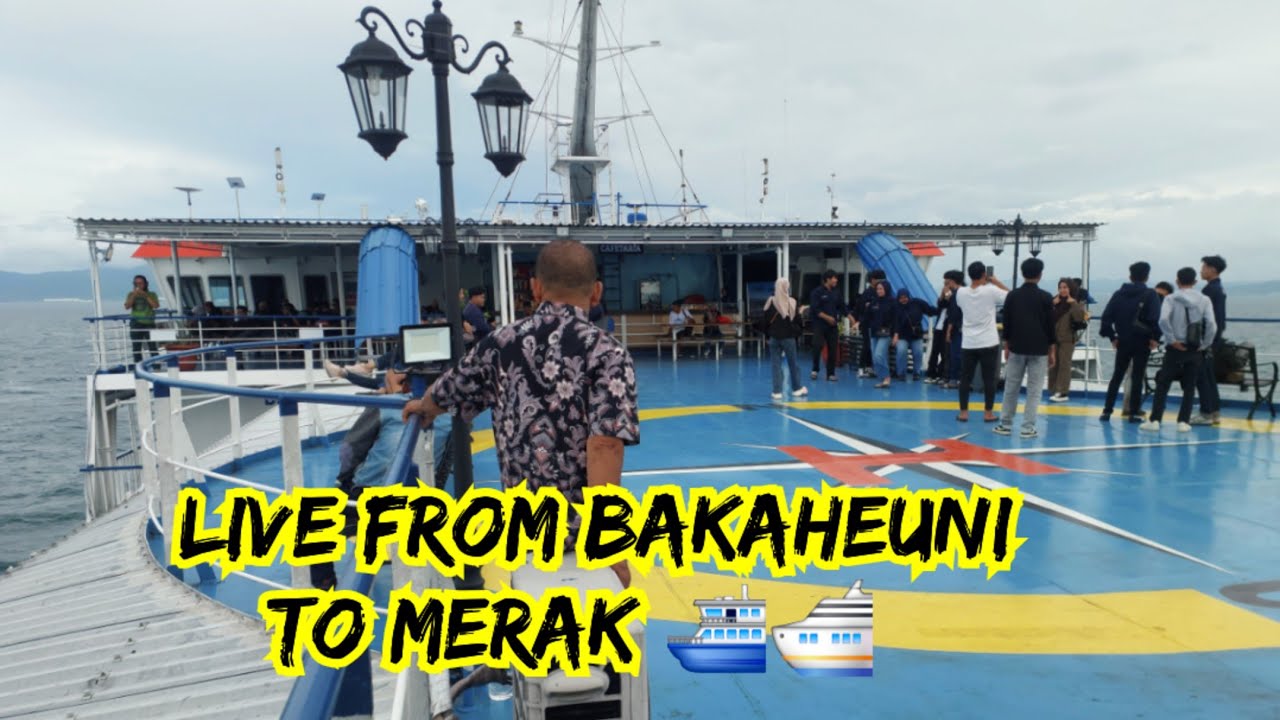V x5 sedang live sekarang! pemandangan diatas kapal kreen sekali guys 