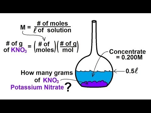 Chemistry Concentration Molarity In Chemical Equations 27 Of 38 Ex 2 Youtube