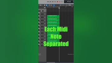 Split Midi Drum Loops Into Separate Tracks for Easy Mixing - Logic ProX #short