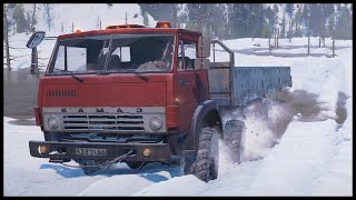 SWAMP UNDER SNOW! Off Road TEST! - SnowRunner