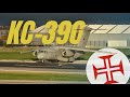 Portuguese Air Force EMBRAER KC-390 Landing &amp; Takeoff from Lisbon Airport
