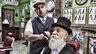 💈 ASMR BARBER - First BEARD TRIM in 10 YEARS - Scissor HAIRCUT