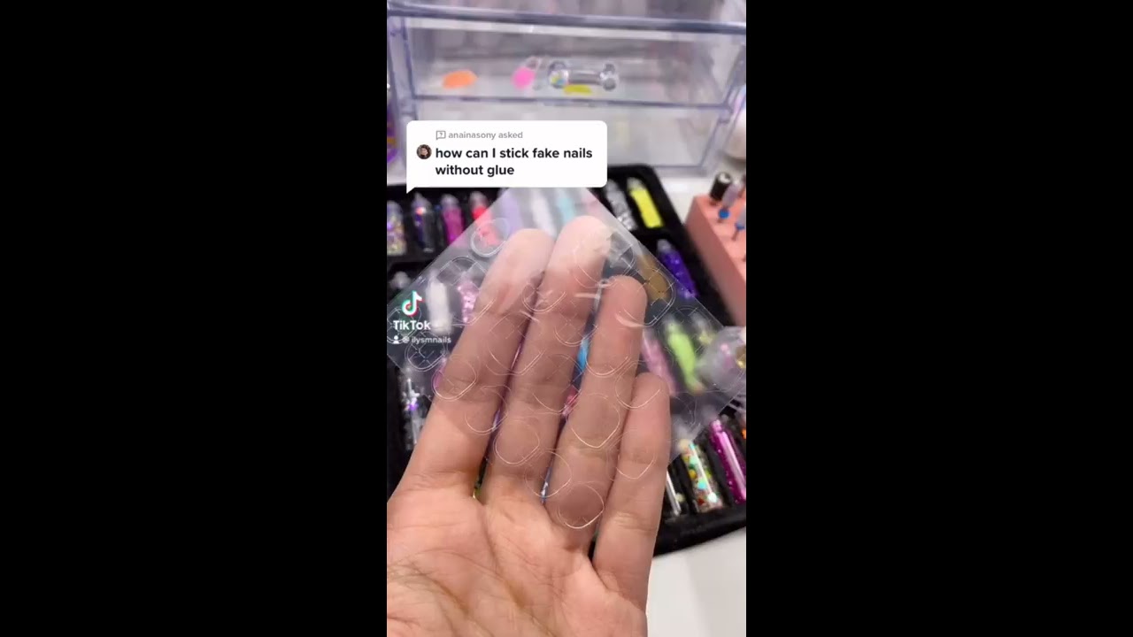 How To Apply Nails With Stickers No Glue Required Shorts Nailart