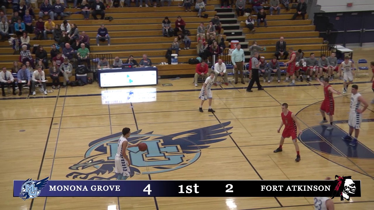 Monona Grove Boys Basketball vs Fort Atkinson 2/23/17 YouTube