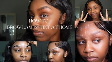 Step by step brow lamination and tint tutorial