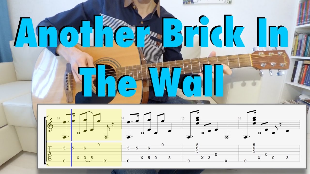 Pink Floyd Another Brick In The Wall Fingerstyle Guitar Cover Tabs Youtube