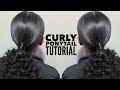 How To: Sleek Curly ponytail With Weave