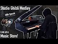 I played studio ghibli piano medley at a music store 400k special