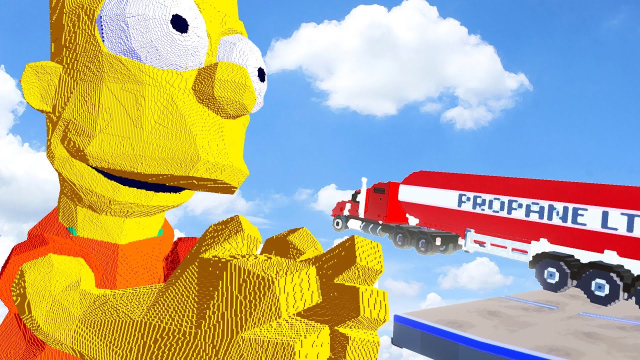 Cars vs BART SIMPSON Teardown YouTube