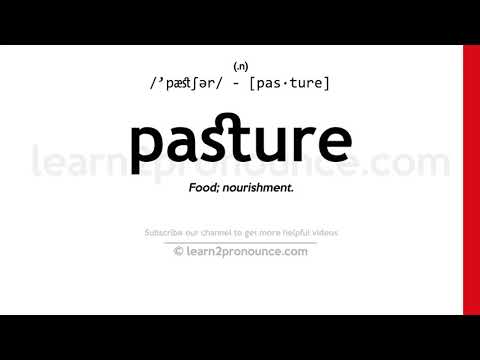 Vídeo: Quina és la definició de pasturatge?