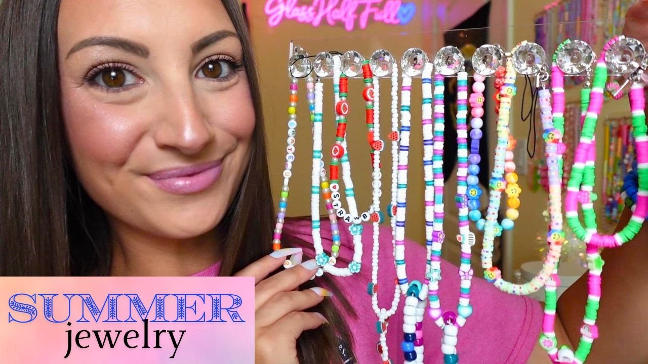 ASMR Fun Summer Jewelry I've Made! (Inspo)